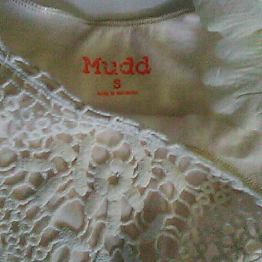 Crochet laced tank cream / nude size small - Picture 4 of 5